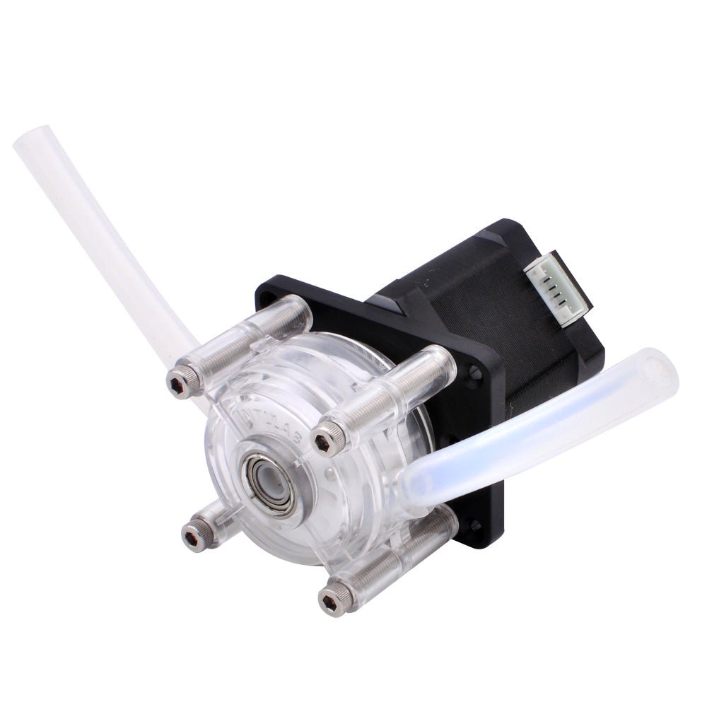 INTLLAB 12V DC Peristaltic Pump Stepper - Quiet Operation for Aquarium Lab Analytical Use - INTLLAB Store