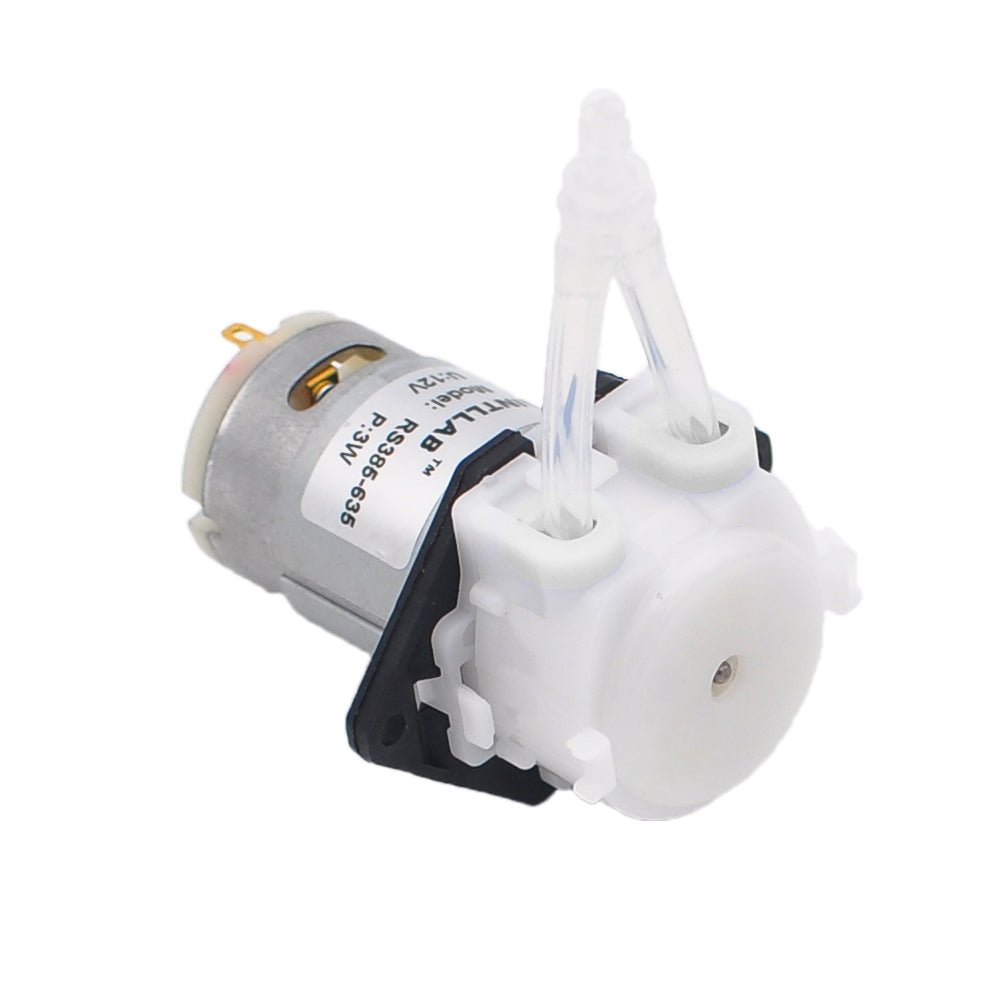INTLLAB 12V Peristaltic Dosing Pump – Miniature for Arduino, Aquarium & DIY Dosing - INTLLAB Store