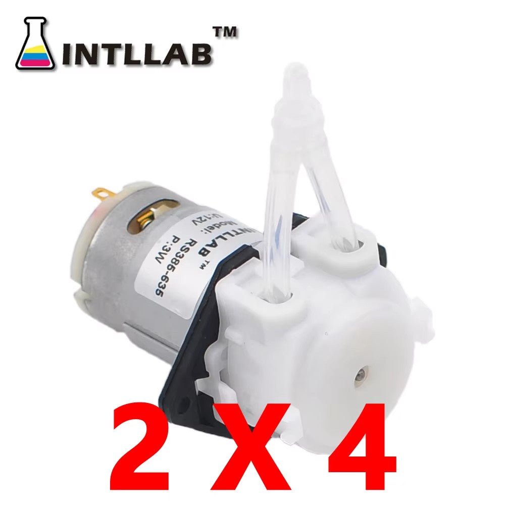 INTLLAB 12V Peristaltic Dosing Pump – Miniature for Arduino, Aquarium & DIY Dosing - INTLLAB Store