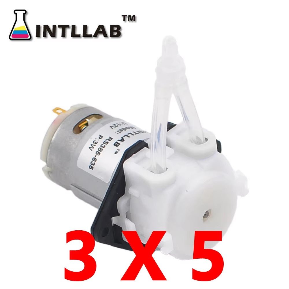 INTLLAB 12V Peristaltic Dosing Pump – Miniature for Arduino, Aquarium & DIY Dosing - INTLLAB Store